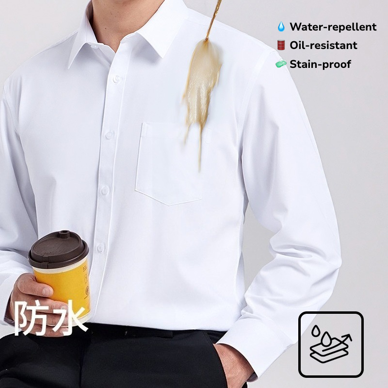 The Office Tech - Waterdicht en oliebestendig overhemd met lange