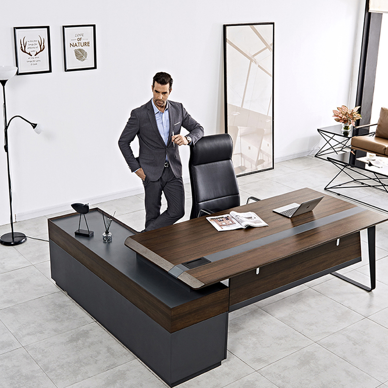 Office Tech Design - Moderne Luxe Houten Kantoorwerkplek Bureau Ontwerpen