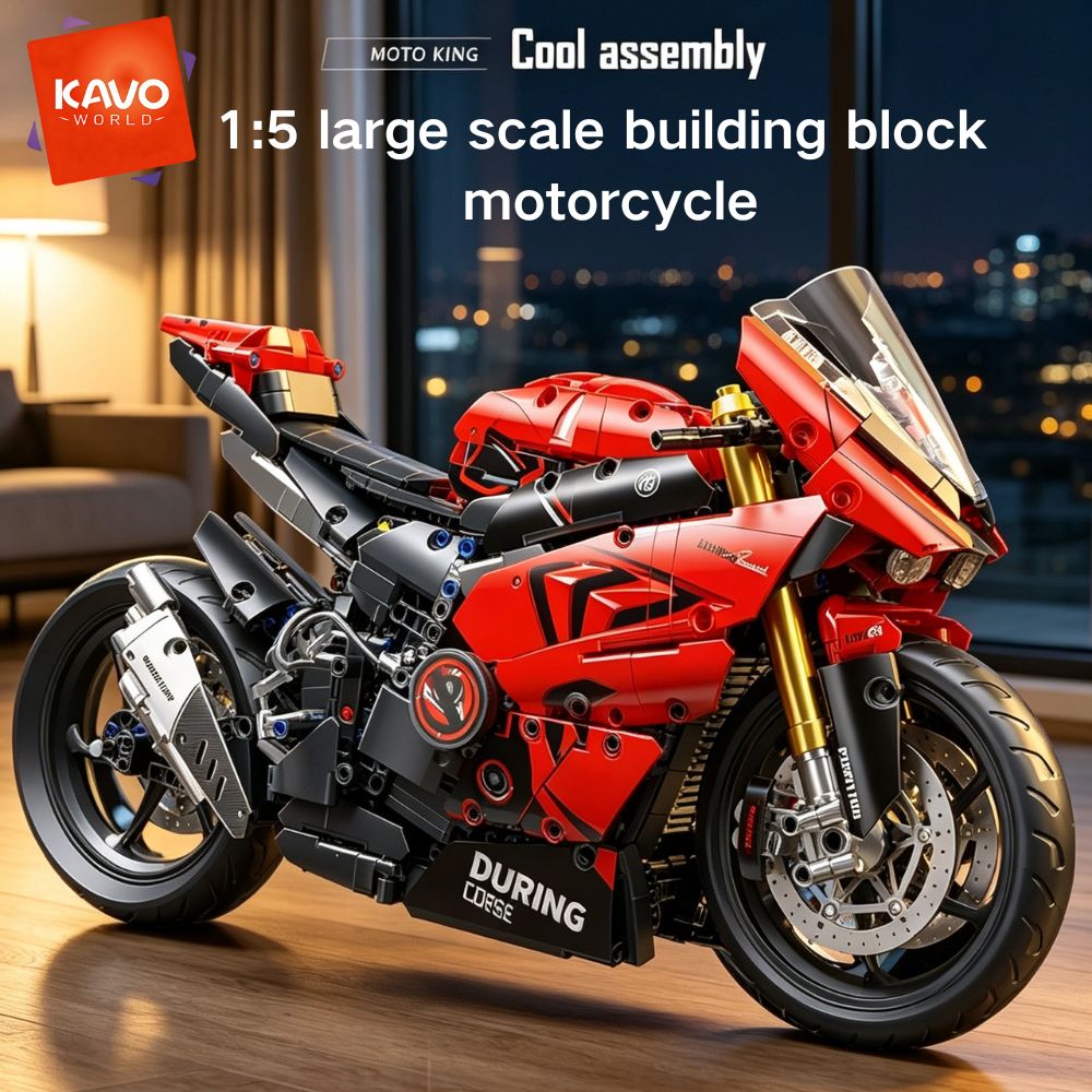 Office Tech For Men - KAVOWORLD 1:5 Schaalmodel Bouwblok Super Motorfiets