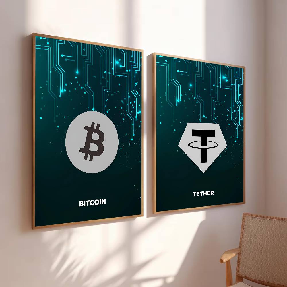 Tech Circuit Crypto Symbol Pos - The Office Tech recensie en prijs
