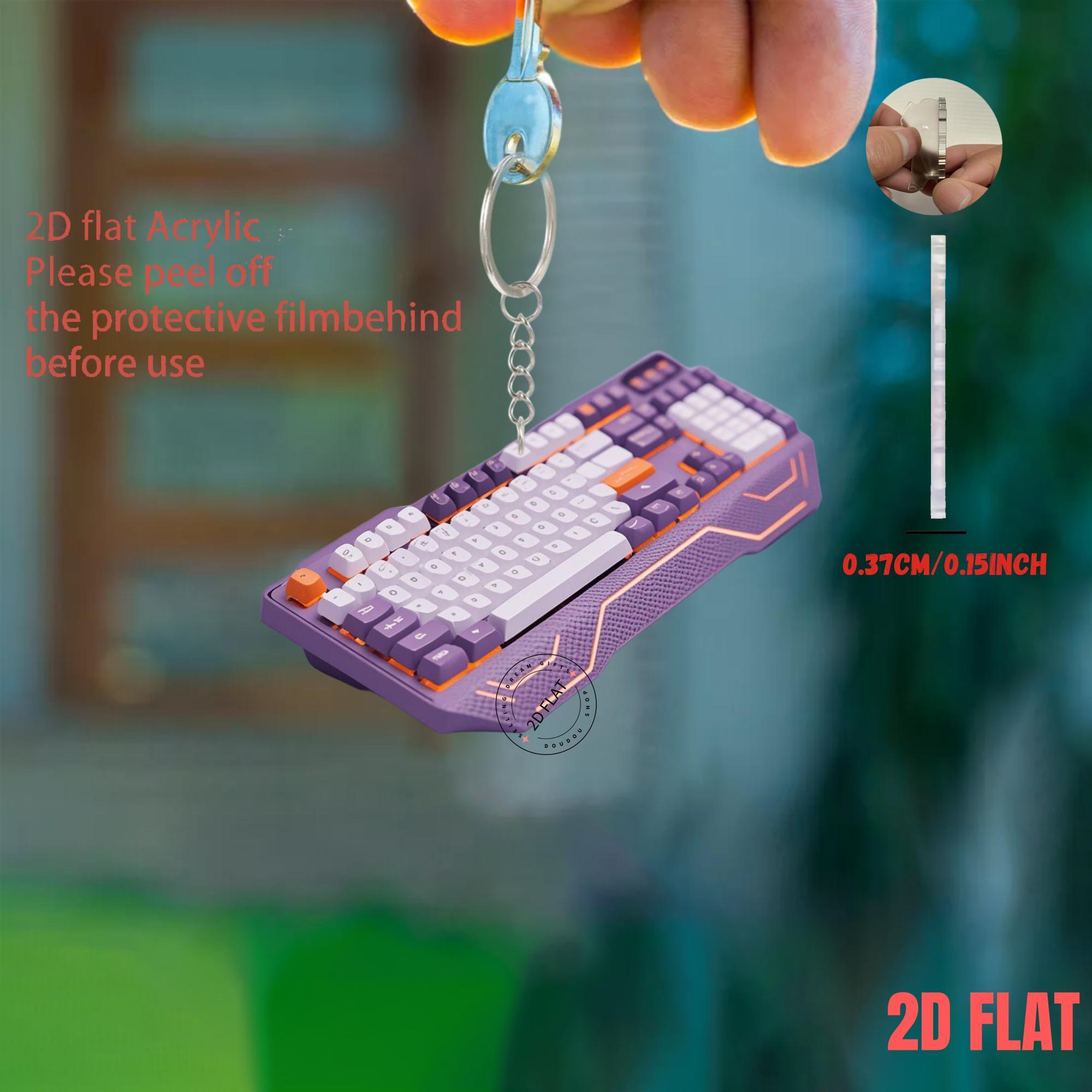 2D-toetsenbord acryl sleutelha - Office Tech Backpack recensie en prijs