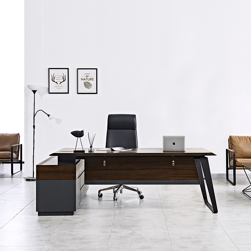 Modern luxe houten bureau werk - Office Tech Design recensie en prijs