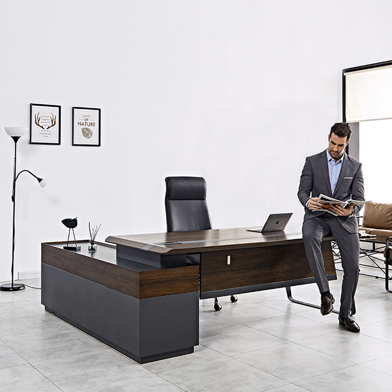 Modern luxe houten bureau werk - Office Tech Design recensie en prijs